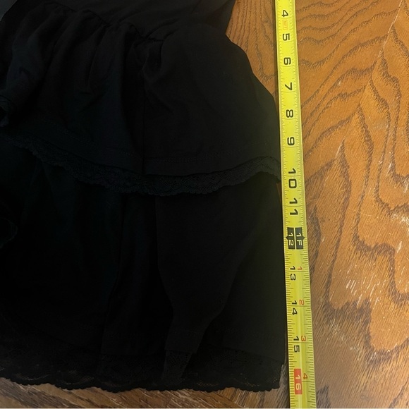 Cosmic Aura Lace-Up Ruffle Tiered Mini Skirt in Black Sz 3 Gothic Cross Charms - Picture 16 of 16